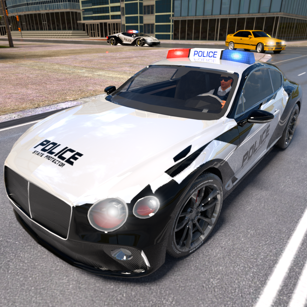 police-drift-car